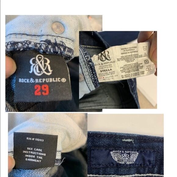 ROCK & Republic Stella jeans size 29 - Picture 7 of 7